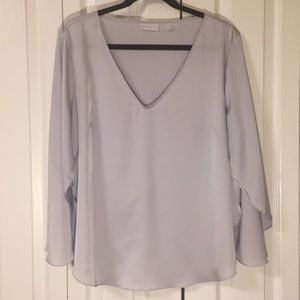 New York & Company Stretch silver satin to…